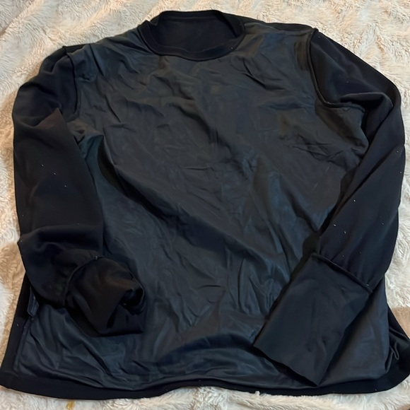Prada Men's Sport Polyester Thumb-Hole Black Longsleeve Shirt Size M - Picture 3 of 6